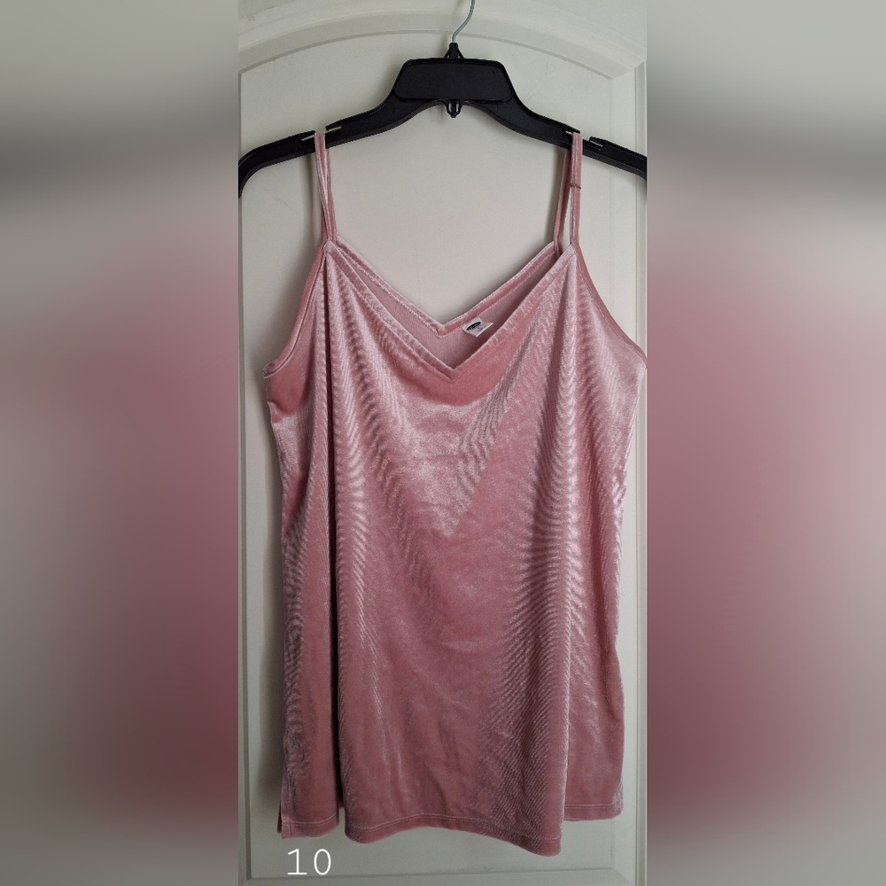 Old Navy Velvet Sleeveless Tank Top Cami Shirt Womens Sz Small NEW NWT
